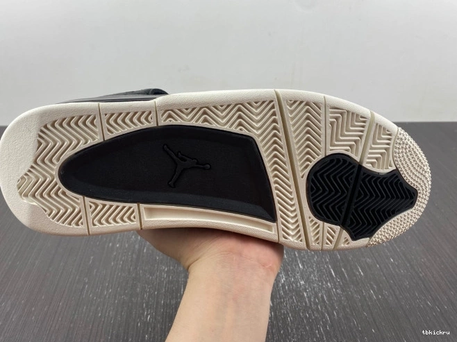 Reps TBkick Black 4 Pony 819139-010 Jordan Retro Hair 0629